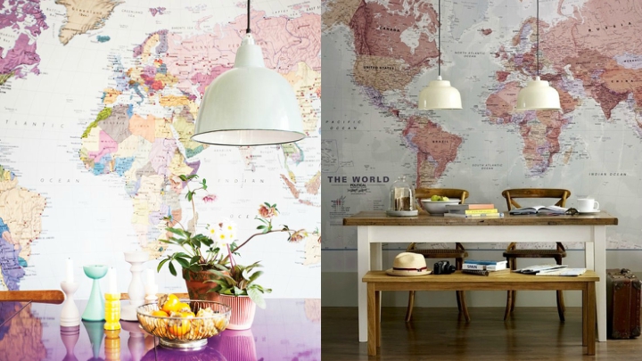 Decorating with maps