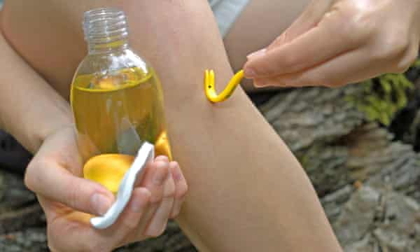 how to remove a tick with lemon juice