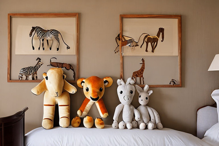Stuffed animals room decor