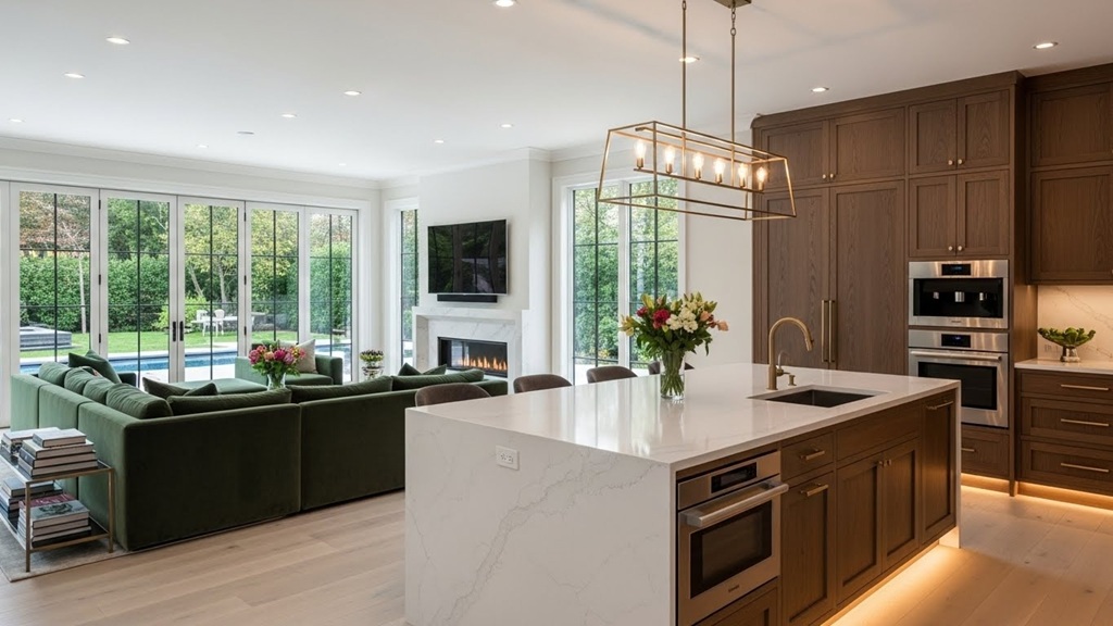 Premium kitchen and bath upgrades in a luxury home
