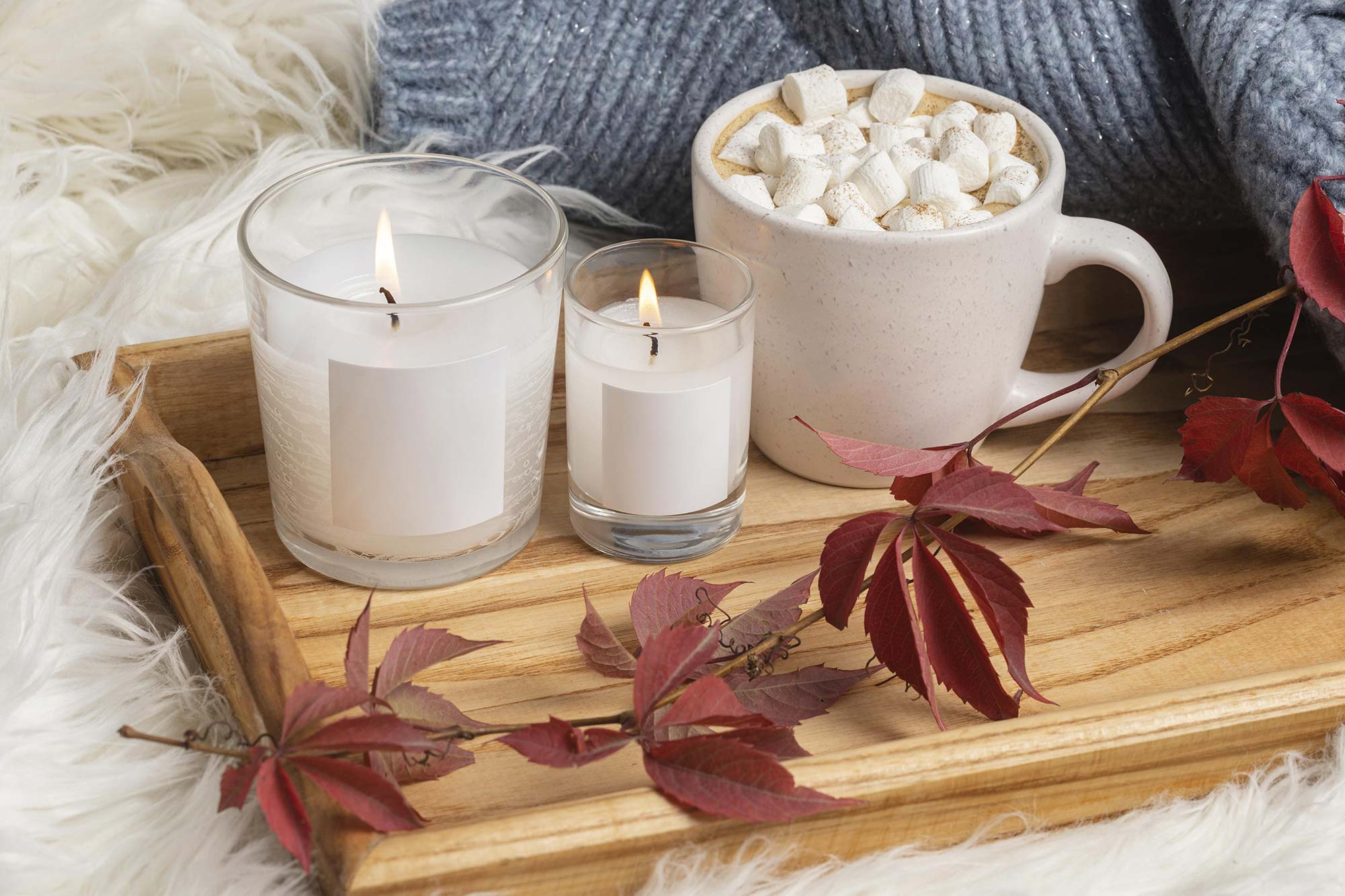Design your personalized scented candles! Choose custom wax types and blend unique, high-quality fragrances for a one-of-a-kind home aroma.