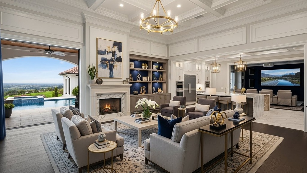 Elegant living room showcasing luxury renovation ideas