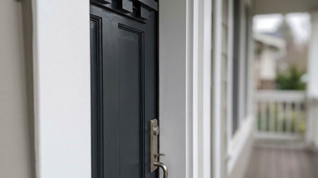 Front door sticking after heavy rain in Seattle home